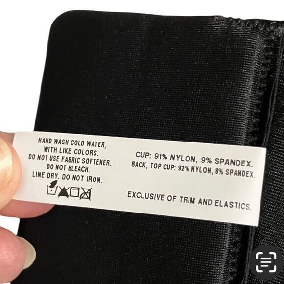 Bali Bra Womens Size 38D Double Support Full Figure Wireless DF3820 Black Bra - Picture 6 of 10